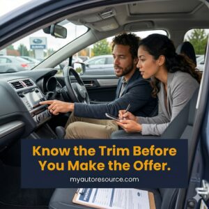 How to Evaluate Trim Levels on a Used Car When You Can’t Compare Many Options