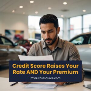 How Your Credit Score Affects Both Your Auto Loan Rate and Your Insurance Cost When You Finance a Car