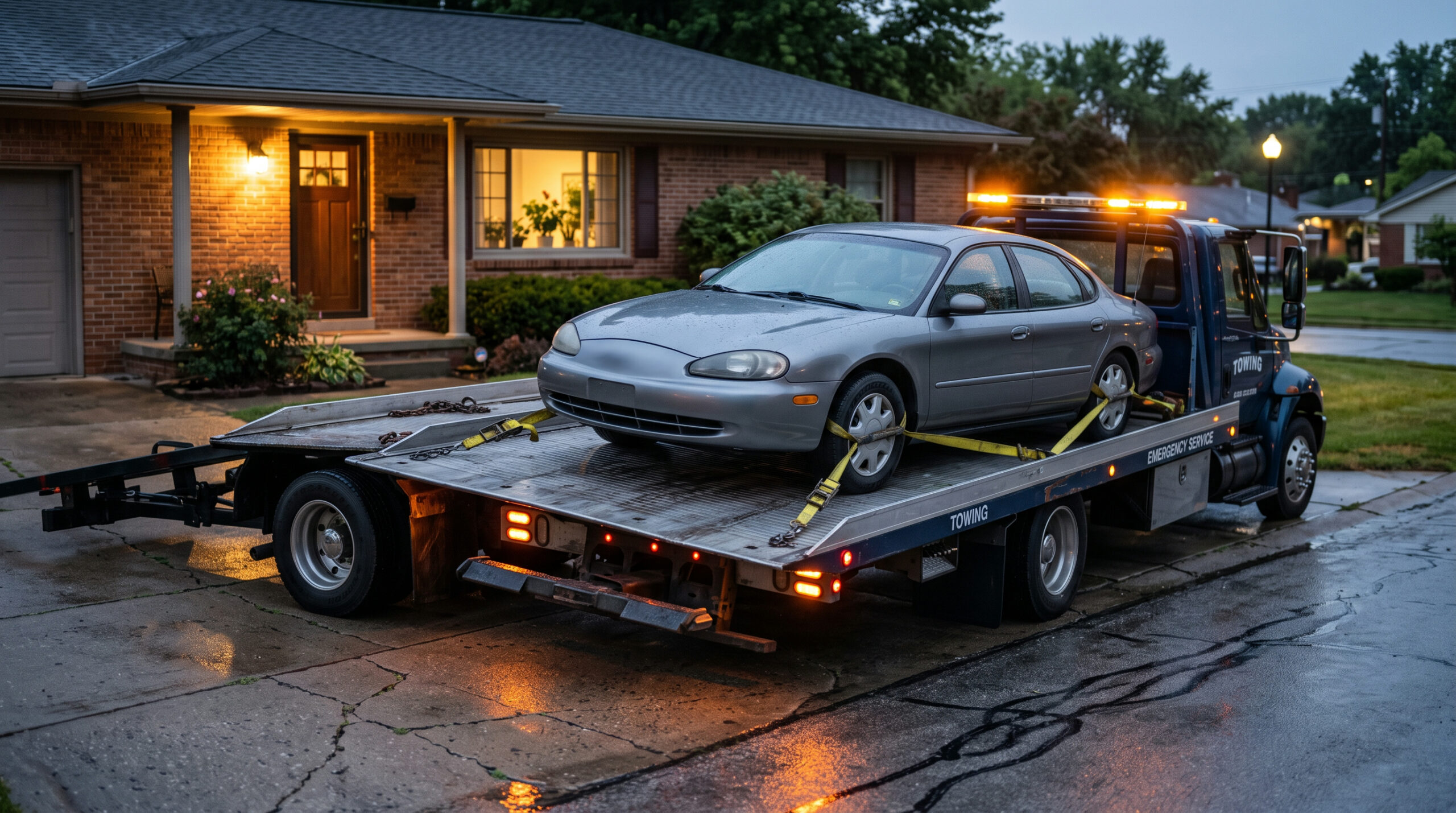 A repossession can be triggered by a contract default clause, not necessarily a fixed number of missed payments.